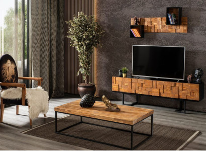 TV stand Coffee table TV cabinet Wood Furniture Real wood Wall unit Wall unit Coffee table